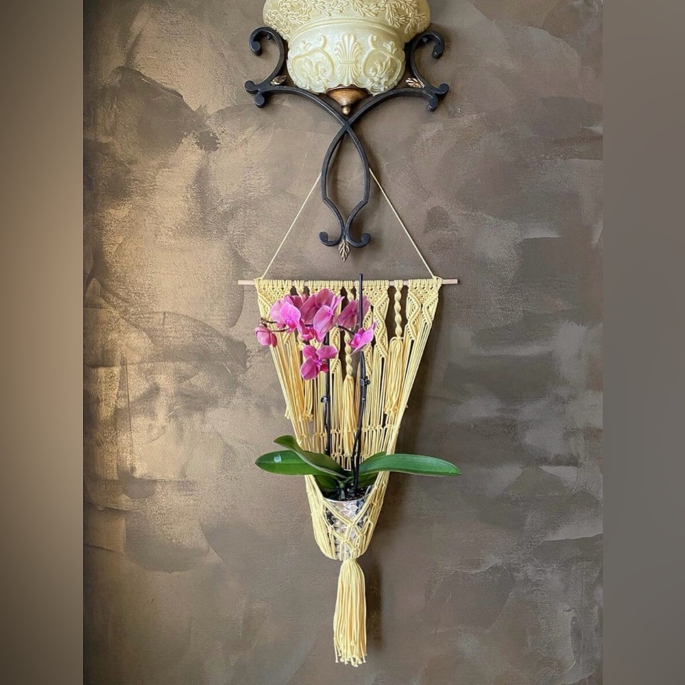 *SOLD* Original GoodVibeGoda Handmade Macramé Wall Hanging Backdrop Art